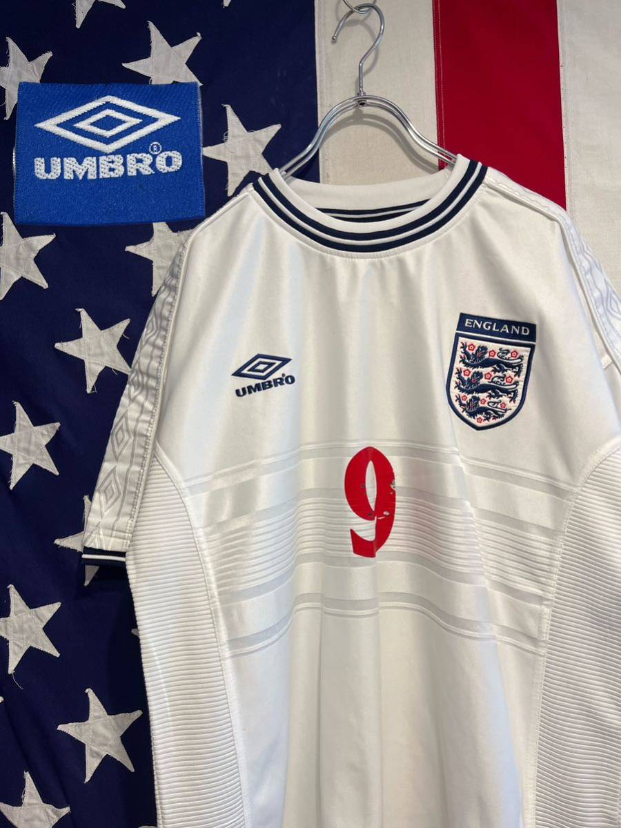 UMBRO イングランド代表「9」アラン・シアラー 半袖 L ユニフォーム