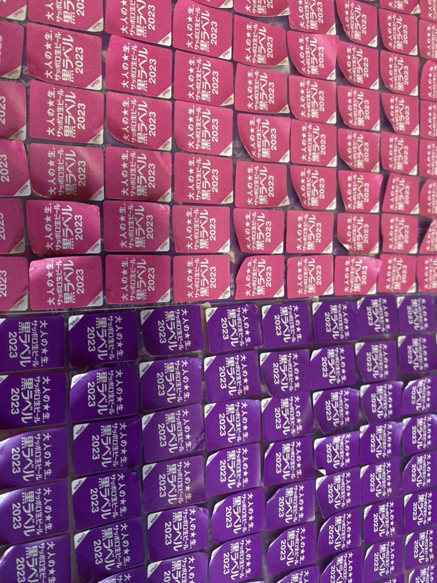 大人の★生。サッポロ生ビール黒ラベル2023キャンペーン応募シール