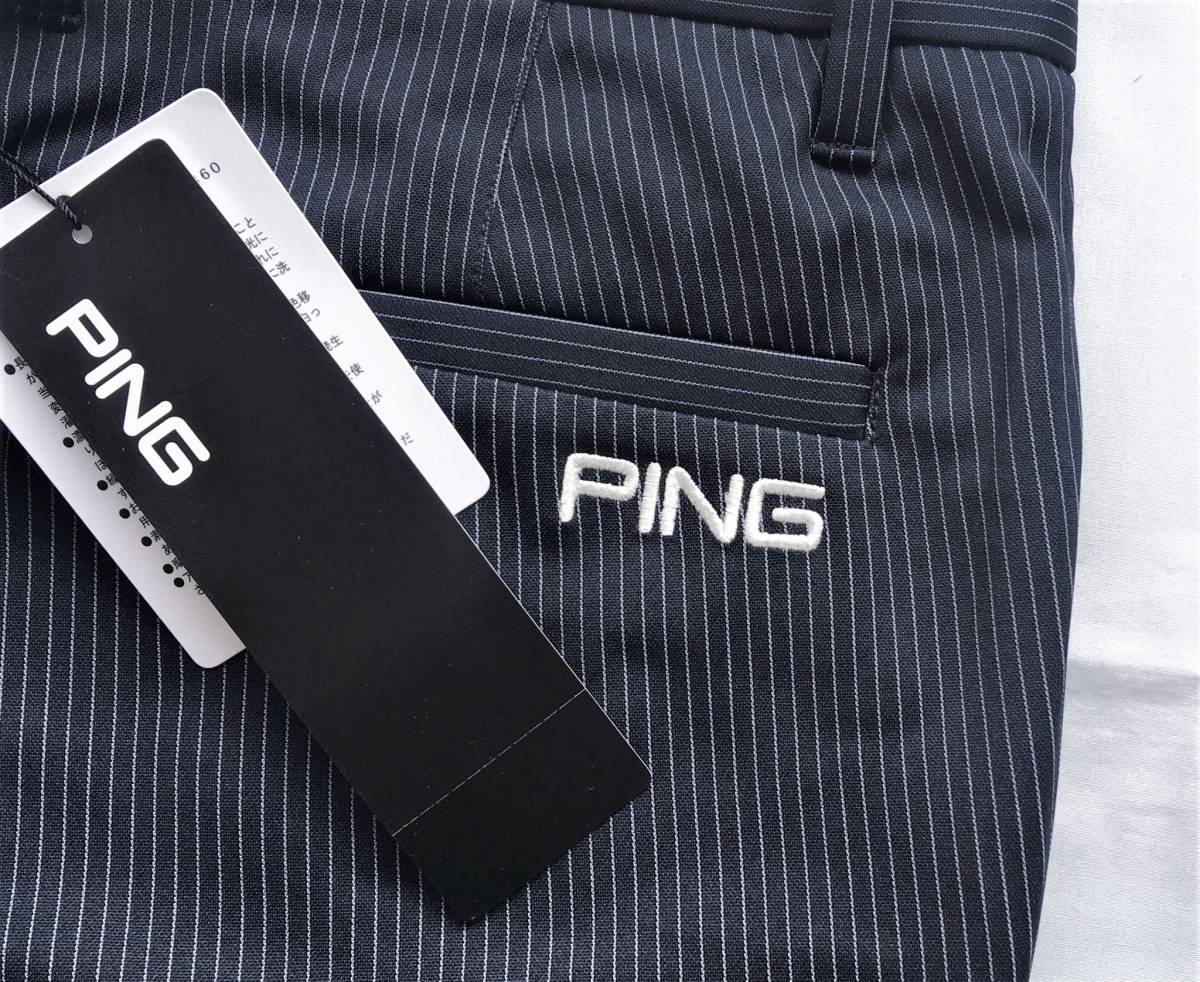 ◆PING◆ピン◆ストライプパンツ①◆M◆78◆ネイビー