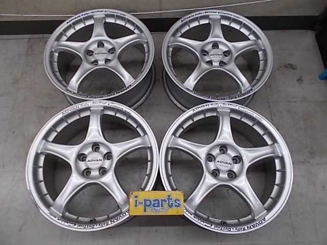 ADVAN RC 17インチアルミホイール4本 5穴 PCD100 7J +35 ヨコハマ 86 