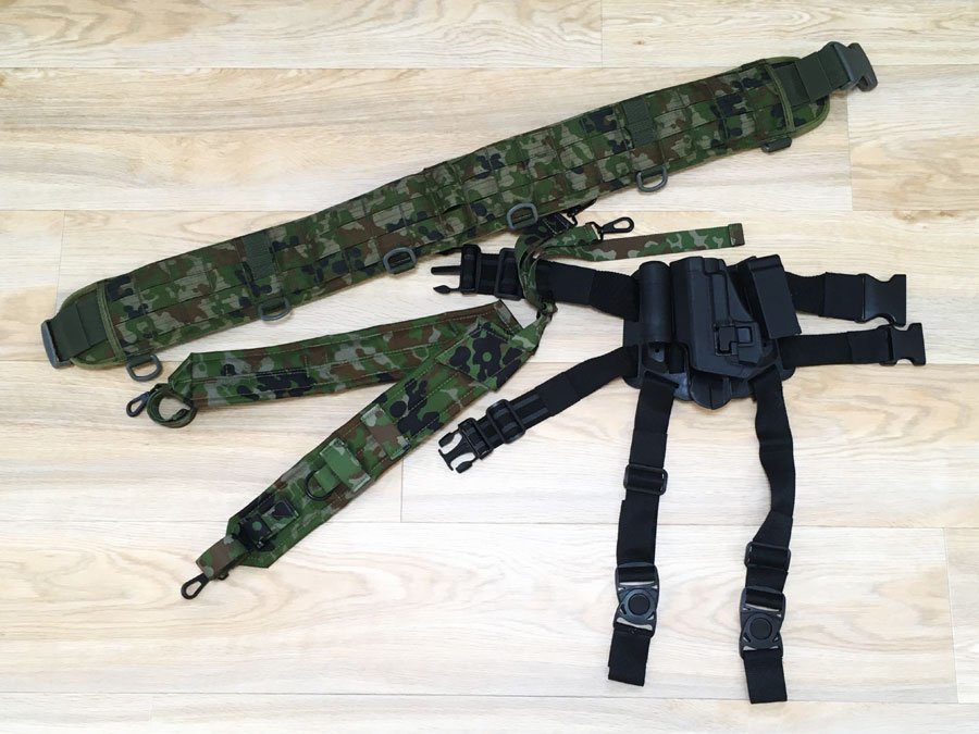 ☆未使用品☆サバゲー グッズ 3点セット サスペンダー・ベルト  