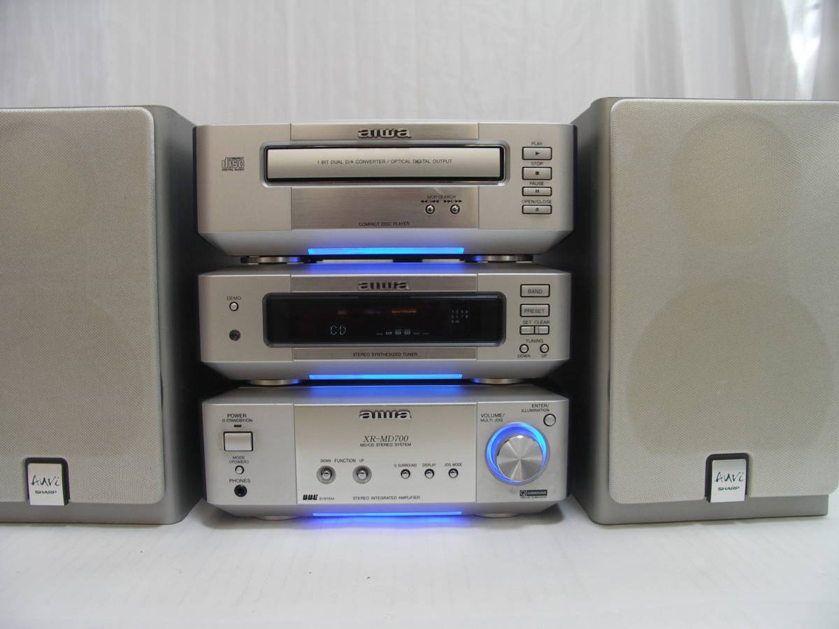 AIWA XR-MD710 2スピーカー付 動作品 AIWA XR-MD710 2スピーカー付 動作品