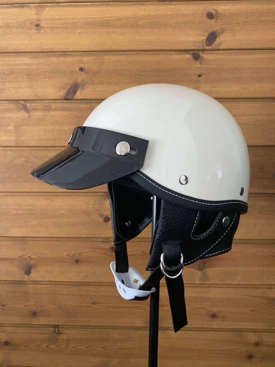 ショーティー　ハーフヘルメット XL白　BELL BUCO