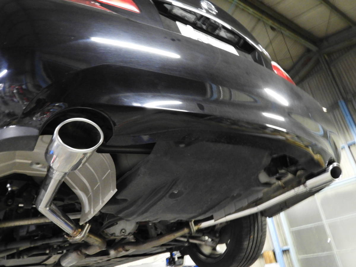 HY51フーガ ハイブリッド専用 リアピース 【オーバルタイプ マフラー】 ストレート SUS304ステンレス製