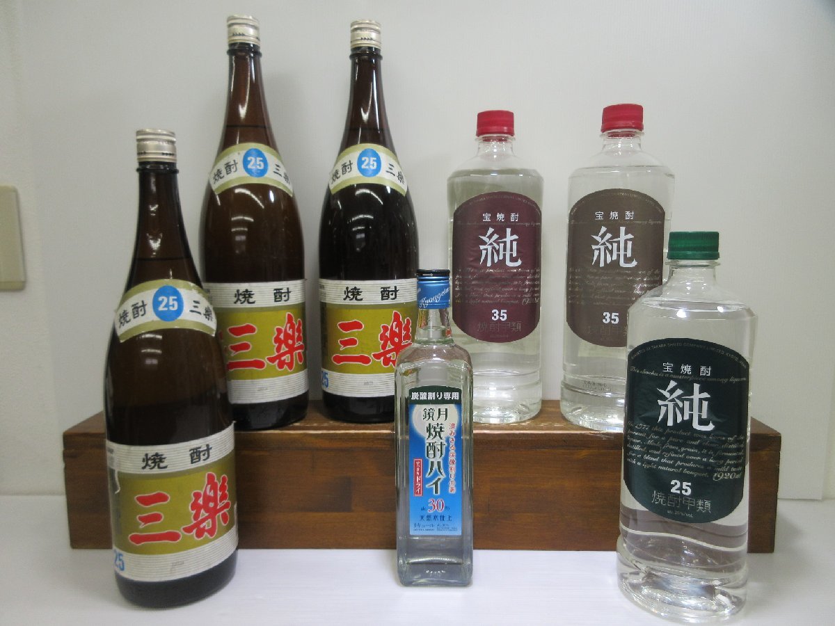 7本セット 焼酎・その他(焼酎甲類，リキュール) 700-1800ml 25-35