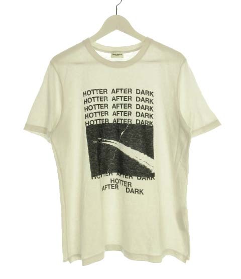 サンローラン パリ SAINT LAURENT PARIS 19AW HOTTER AFTER DARK プリント Tシャツ 590380 M ?AA★ メンズ