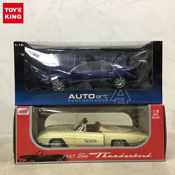 オートアート VW フェートン 1/18 ミニカー ブルー フォルクスワーゲン