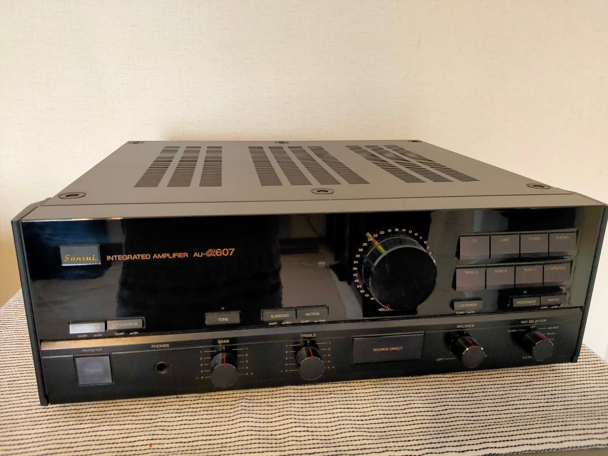 SANSUI AU-α607 プリメインアンプ AMPLIFIER 798オーディオブームの