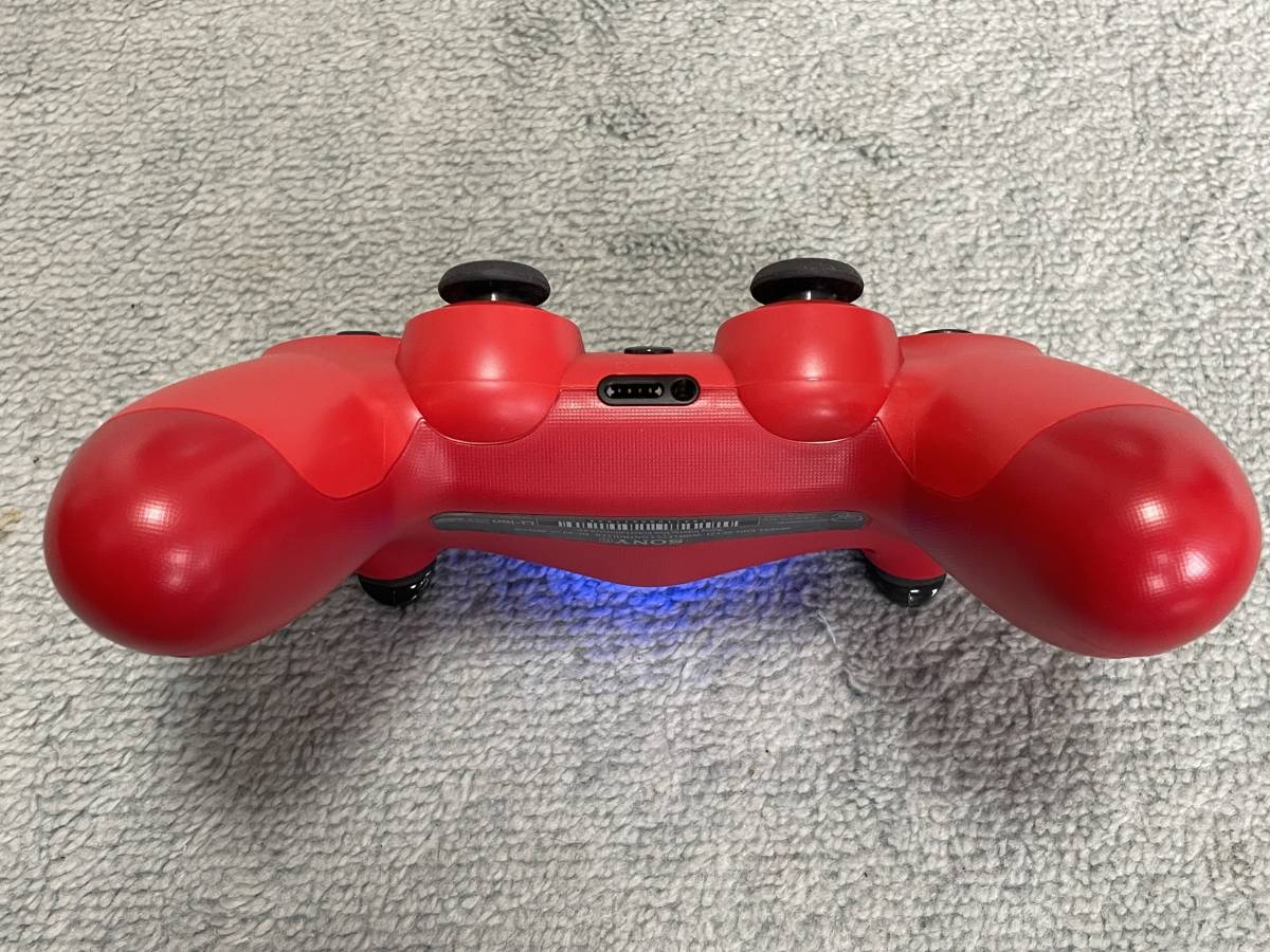 中古良品 PS4 コントローラ デュアルショック4 CUH-ZCT2J マグマレッド 動作品_5