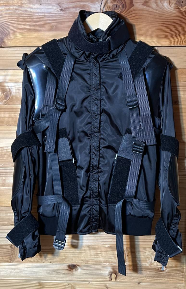 03aw DOLCE&GABBANA Parachute Bondage Bomber Jacket ドルチェ