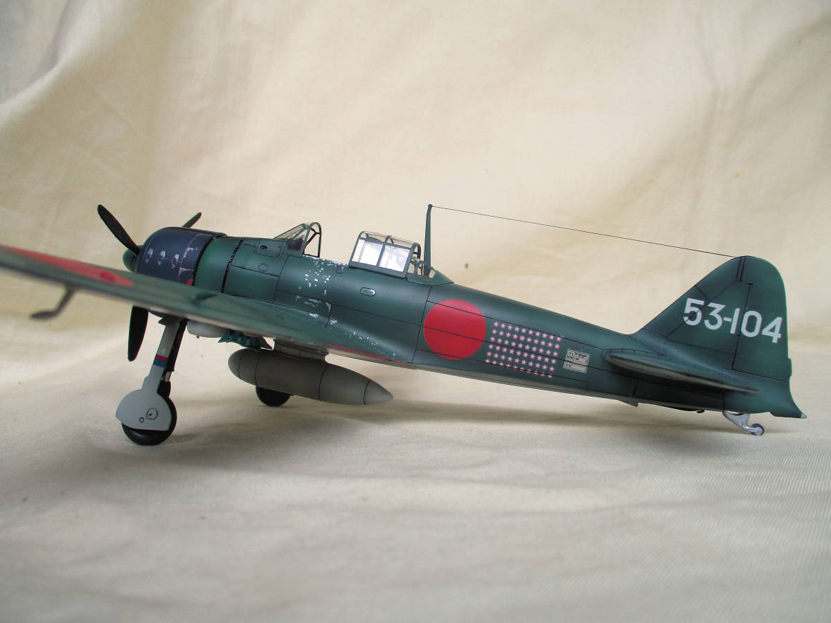 完成品 1／48 零戦21型 ” 撃墜王 岩本 徹三飛曹長 ” 零式