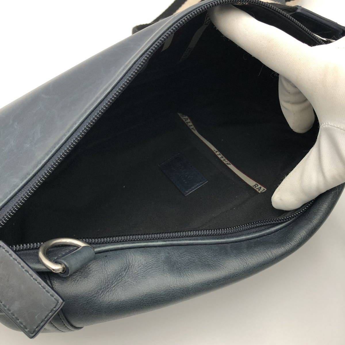 1円【美品】BALLY バリー メンズ ビジネス ボディバッグ ショルダー