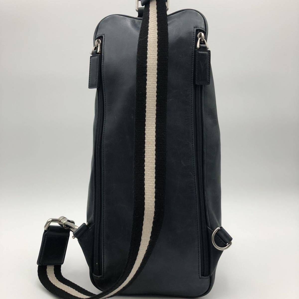 1円【美品】BALLY バリー メンズ ビジネス ボディバッグ ショルダー
