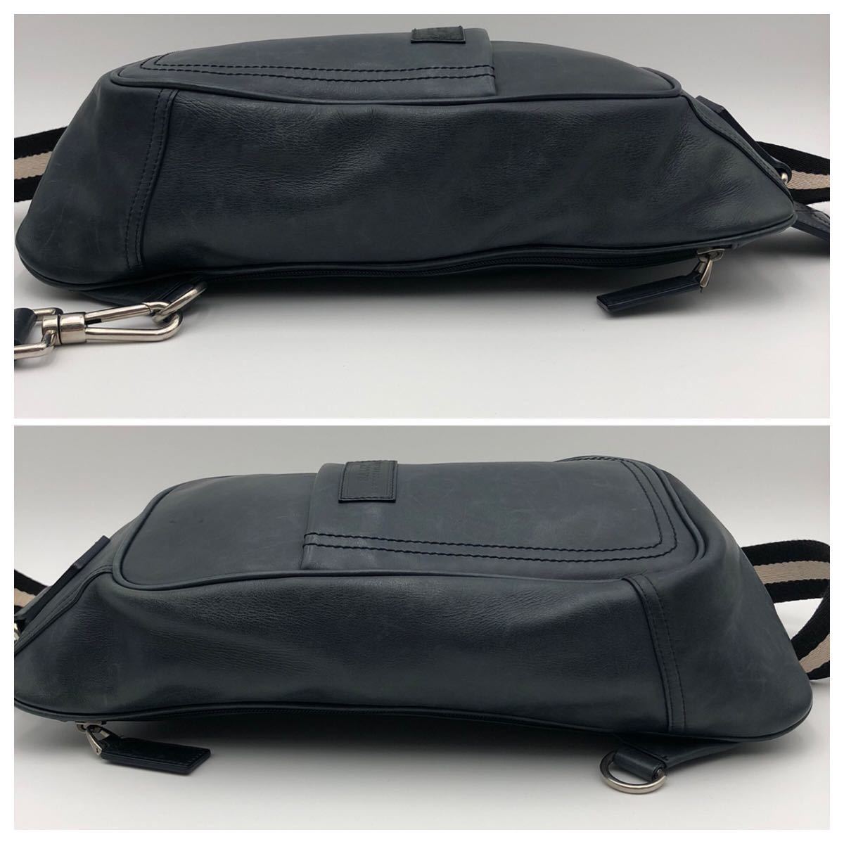 1円【美品】BALLY バリー メンズ ビジネス ボディバッグ ショルダー
