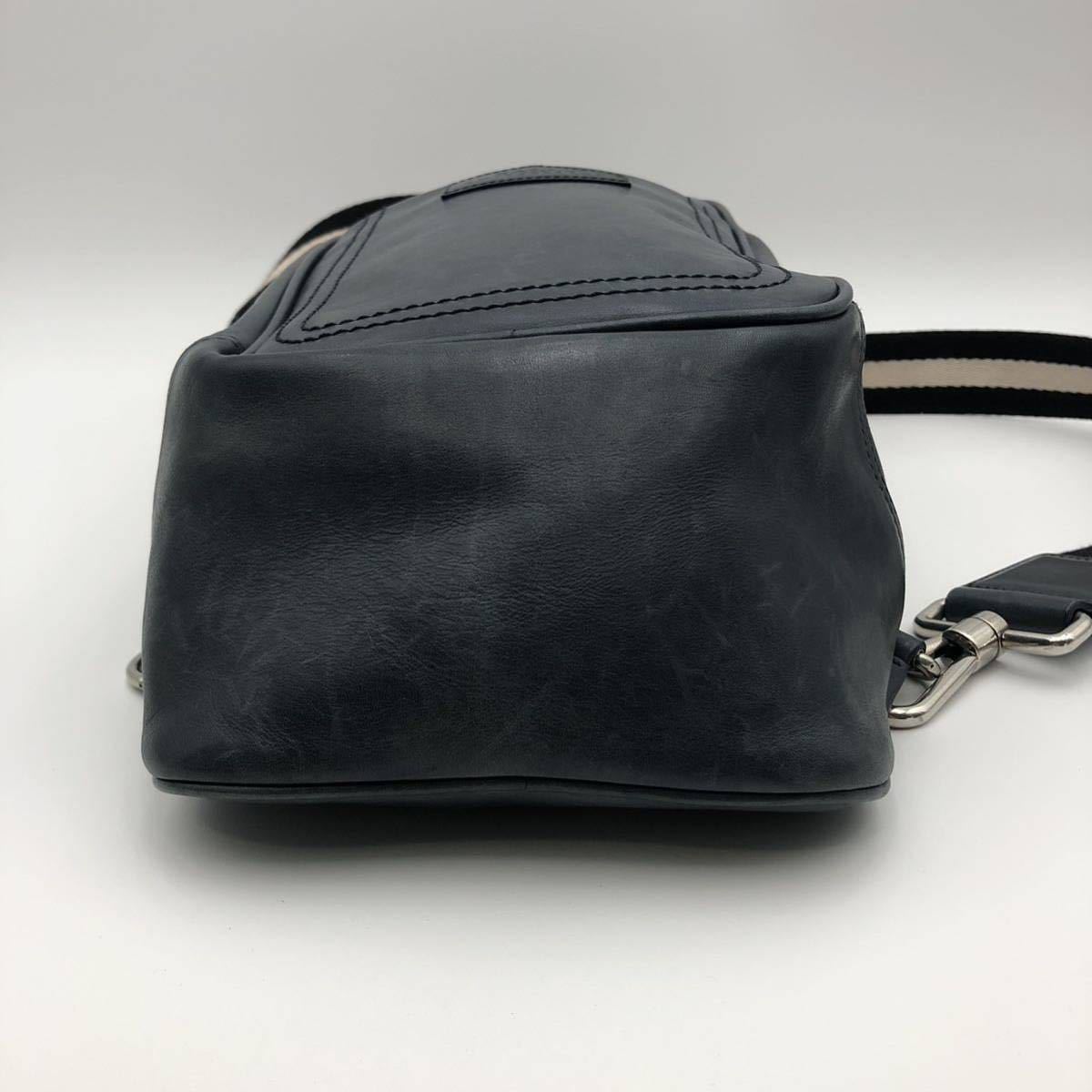 1円【美品】BALLY バリー メンズ ビジネス ボディバッグ ショルダー 