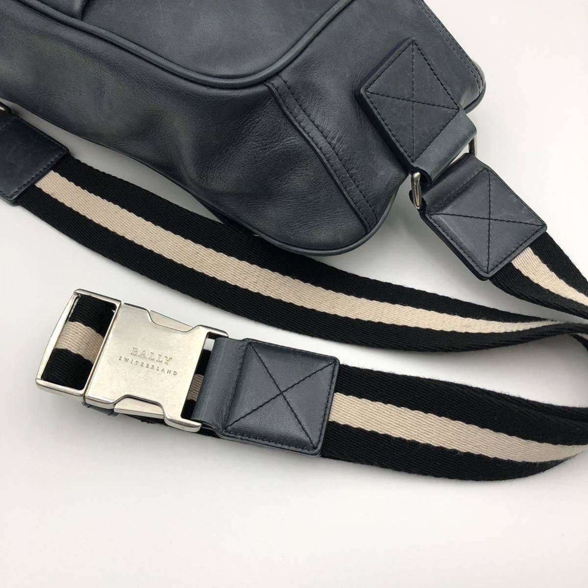 1円【美品】BALLY バリー メンズ ビジネス ボディバッグ ショルダー