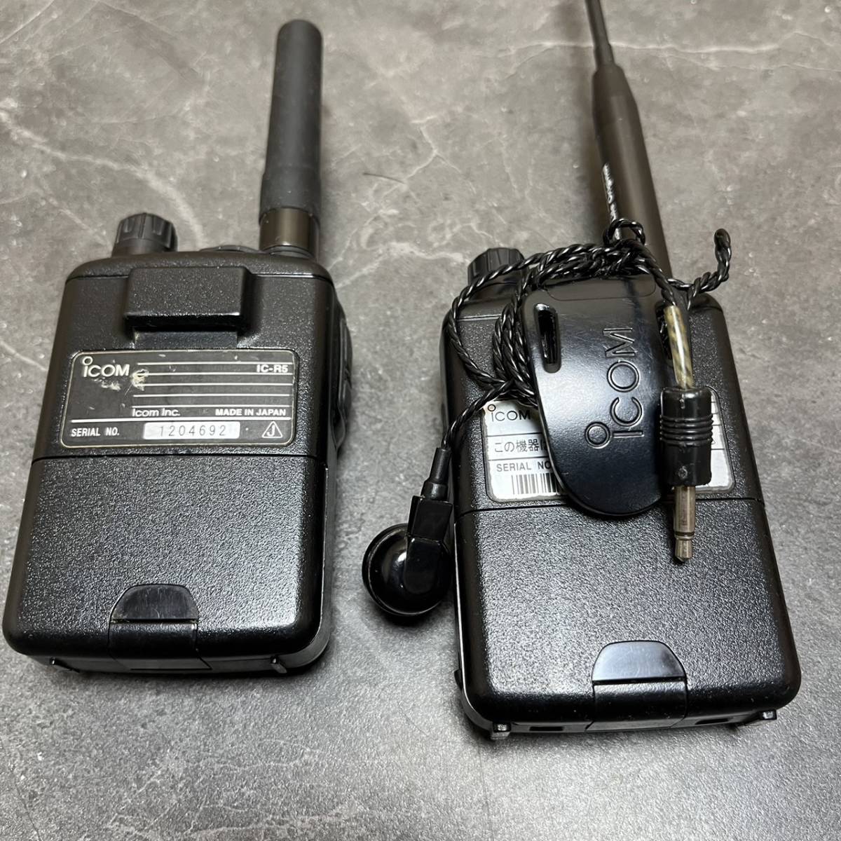☆iCOM トランシーバー IC-R5 IC-R6 セット 動作確認済み 無線機（中古 