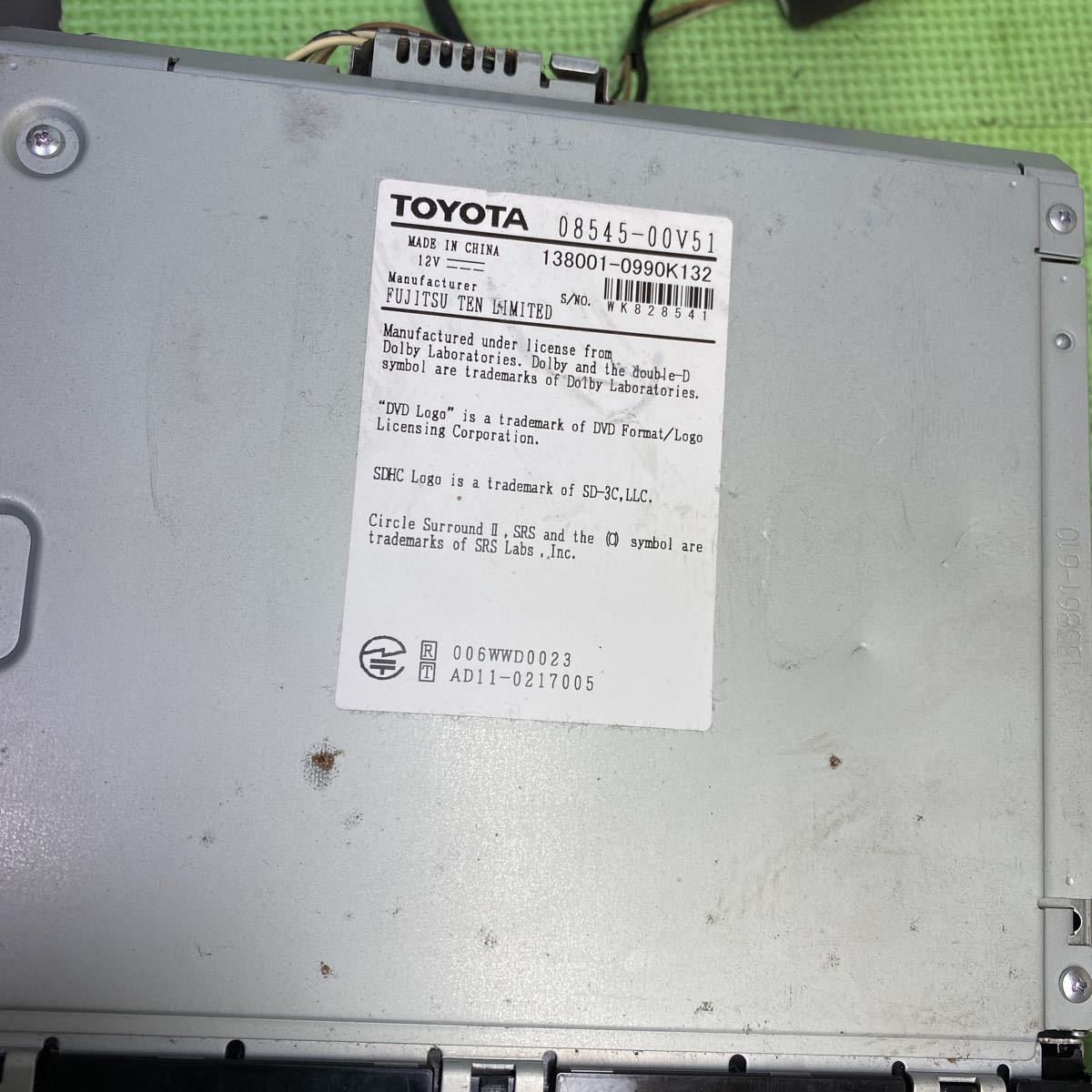 ☆保証付動作☆トヨタ純正SDナビ☆NSZT-W62G☆地図データ2013年 
