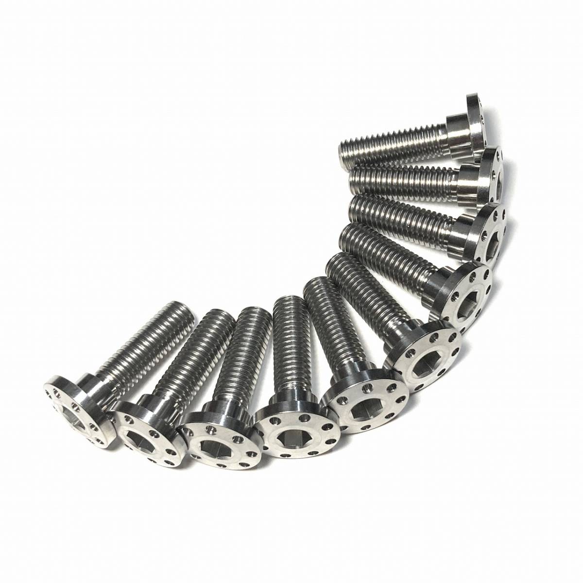64チタン 10本 カワサキ用 M8×30mm ブレーキディスク ボルト ZXR250