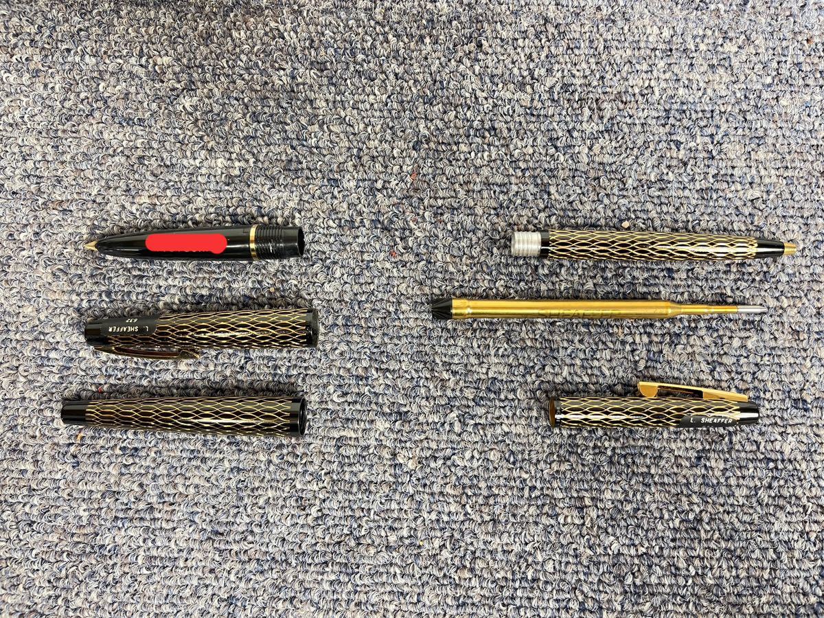 希少 Sheaffer（シェーファー） Medium 万年筆・ボールペン セット