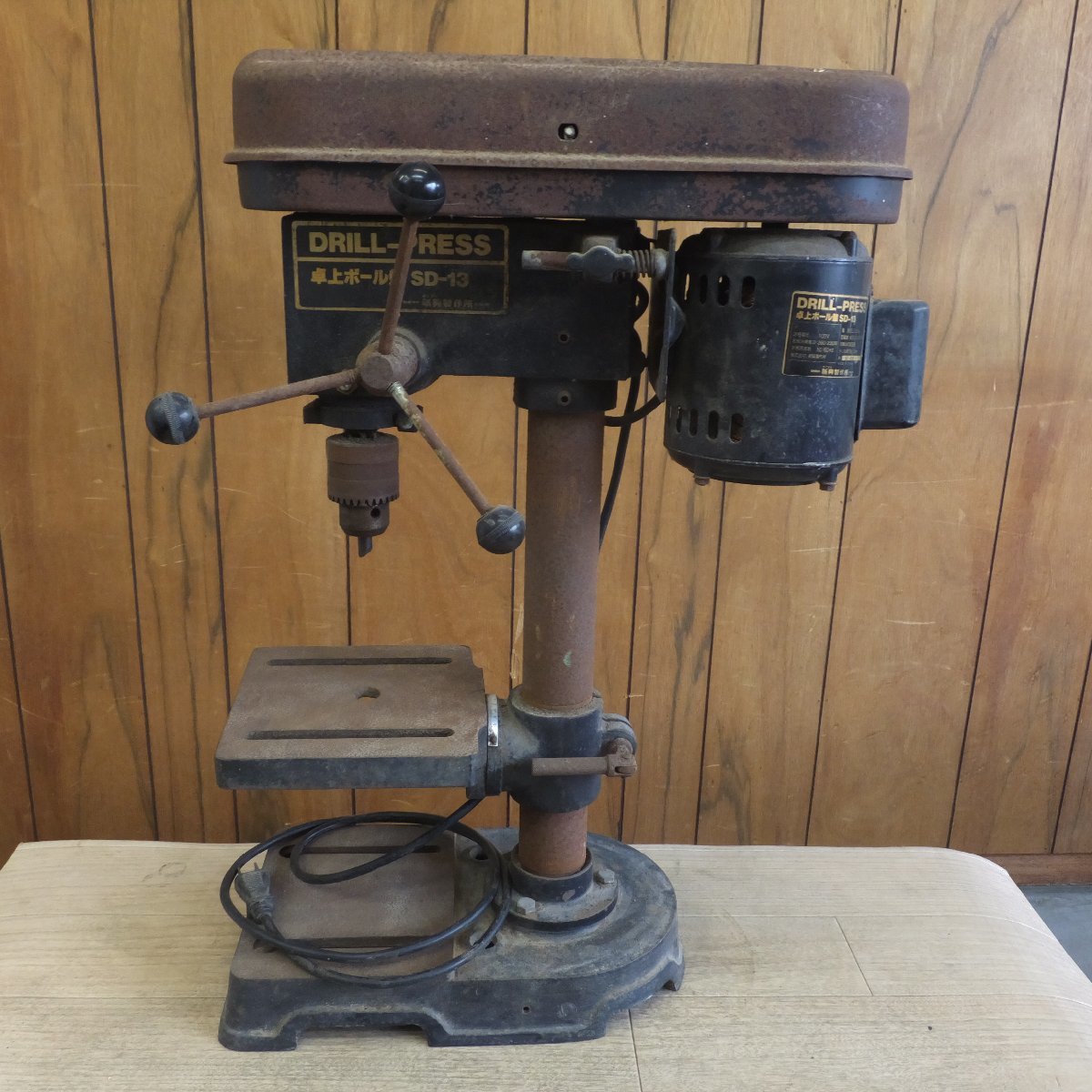 岐阜発★新興製作所 SHINKO DRILL-PRESS 卓上ボール盤 SD-13　100V 260/230W 50/60Hz★
