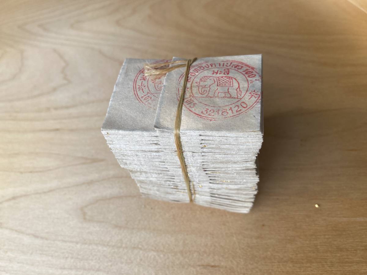 純金箔★タイ製 K24 本物 Gold リーフ シート象印 500枚セット 4×4 総量1g？蔵出し美容 ハンドクラフト 4