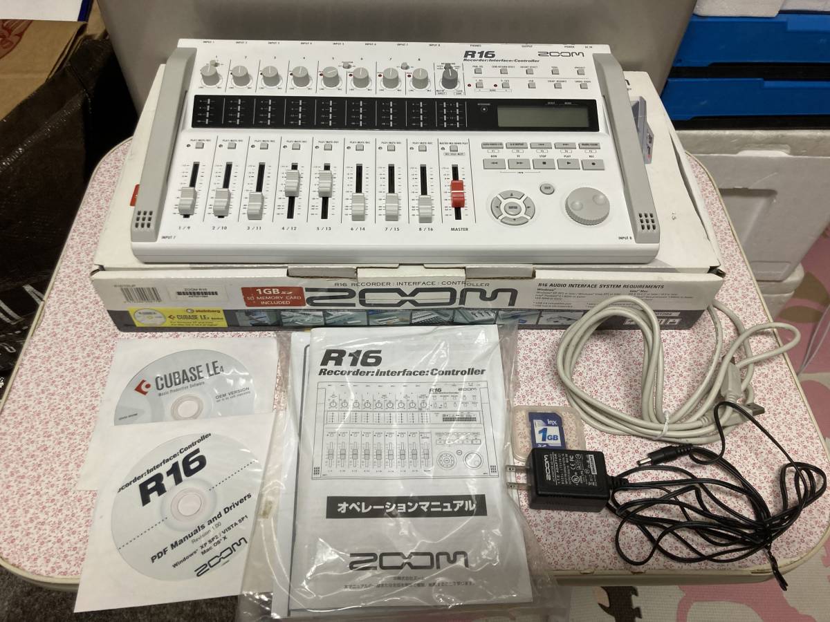 【ジャンク】ZOOM MTR R16（収納バッグ付き） 1円~スタート】ZOOM R16 マルチトラックレコーダー MTR ズーム