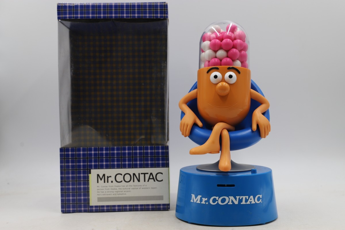 当時物 Mr.CONTAC コンタック 音声貯金箱 時計 フィギュア 高さ約35cm