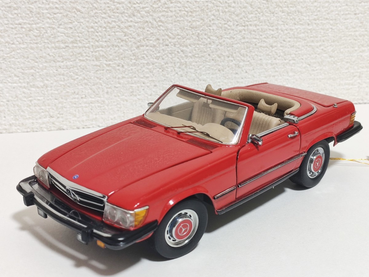 【訳あり】CMC Gmbh 1/24 ミニカー Mercedes-Benz メルセデスベンツ 1973-1989 450SL レッド 元箱あり シリアナンバーカード付き