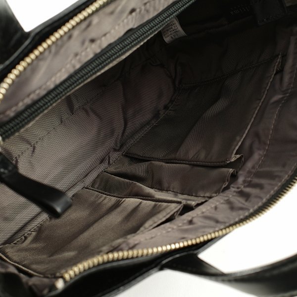 新品1円～★定価2.3万 ultima TOKYO ウルティマ トーキョー メンズ 牛革レザー トリノ 2WAYビジネストートバッグ 黒 ブラック◆3671◆