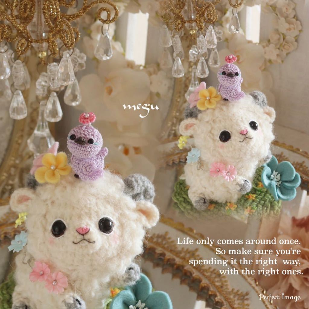 100%新品，お得 sheep あみぐるみ ハンドメイド ひつじ 小鳥 刺繍(あみぐるみ)｜売買されたオークション情報、yahooの商品情報をアーカイブ公開 - オークファン あみぐるみ