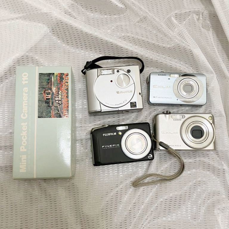 ジャンク　カメラなど　まとめ売り　Canon CASIO FUJIFILM FUJIFILM CASIO デジカメ まとめ売り セット おまけあり カシオ