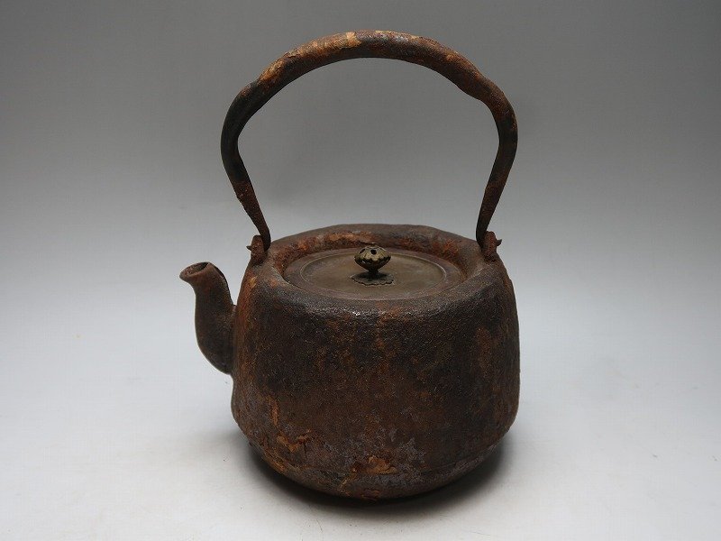 鉄瓶 茶道具 龍文堂造 美品 年代物 公式通販 【集】042009龍文堂造