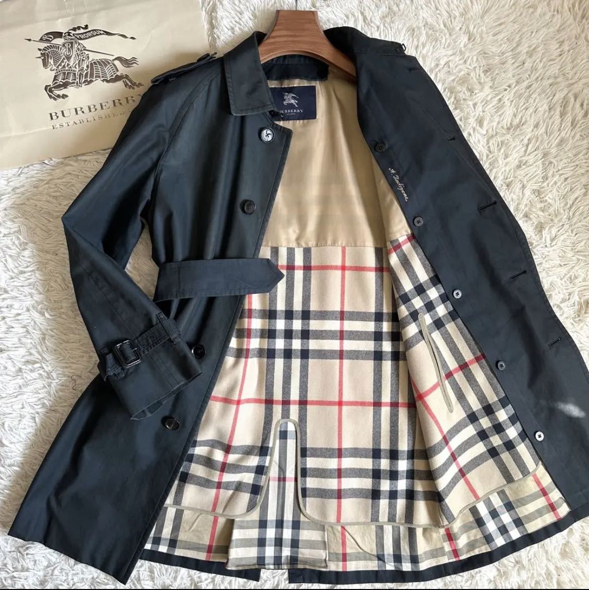 カシミヤの質感】 BURBERRY LONDON バーバリーロンドン トレンチコート