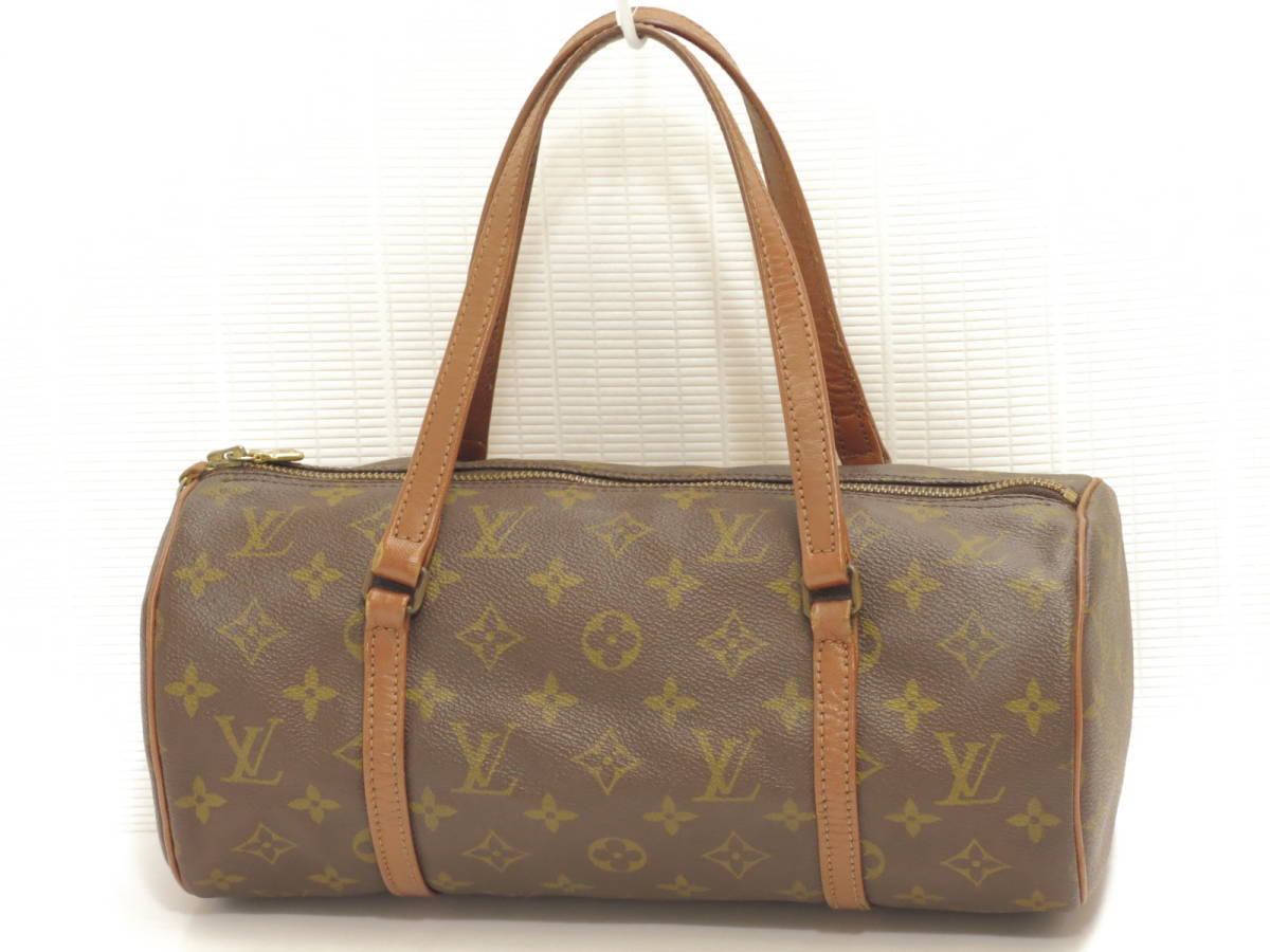 ルイヴィトン モノグラム パピヨン30 ハンドバッグ 円筒型 （裏地豚革  