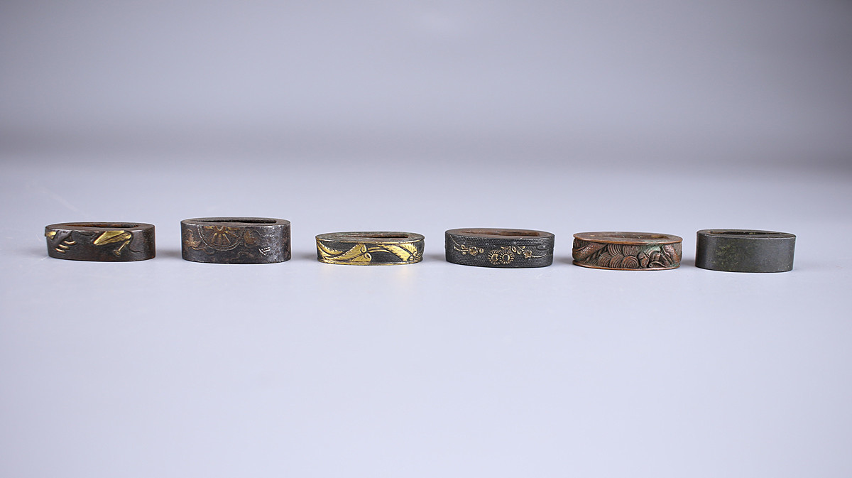 美】ZA052 時代 武具 刀装具 目貫 切羽 はばき 大量 一括出品☆ h 衛