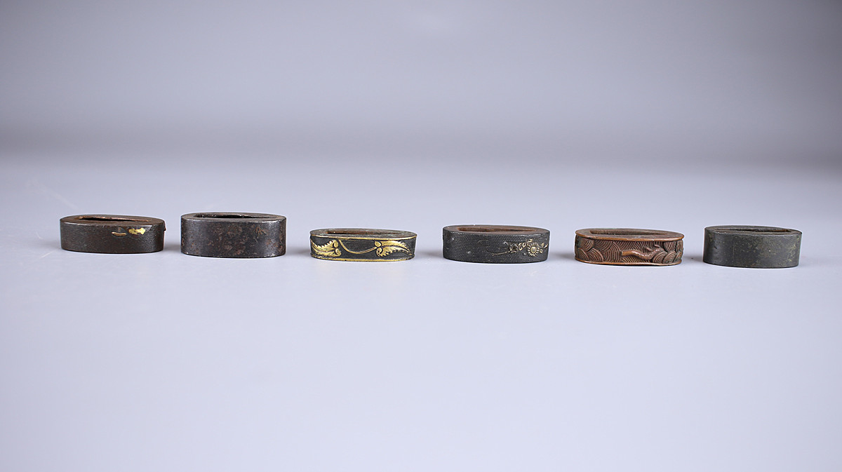 美】ZA052 時代 武具 刀装具 目貫 切羽 はばき 大量 一括出品☆ h 衛