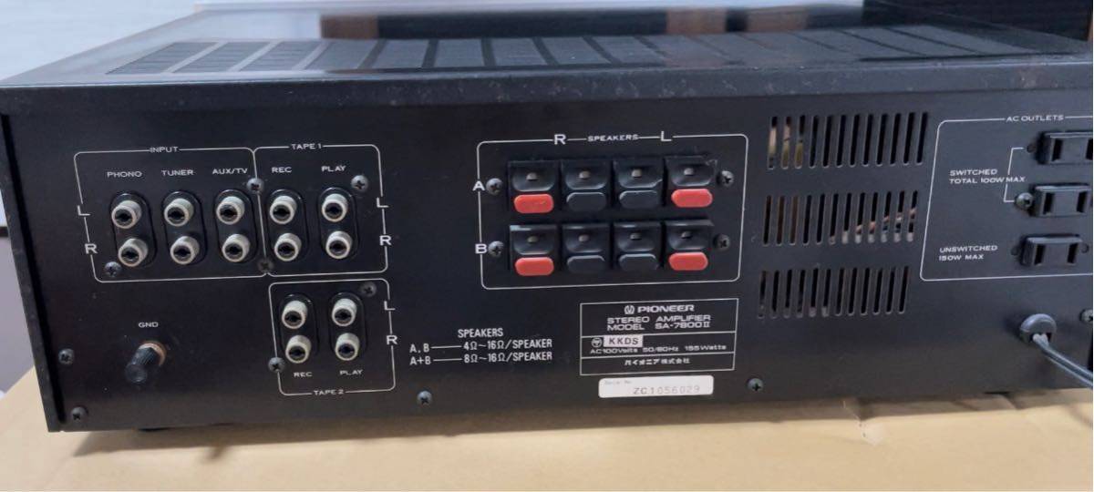 美品】Pioneer SA-7800Ⅱ プリメインアンプ アンプ パイオニア