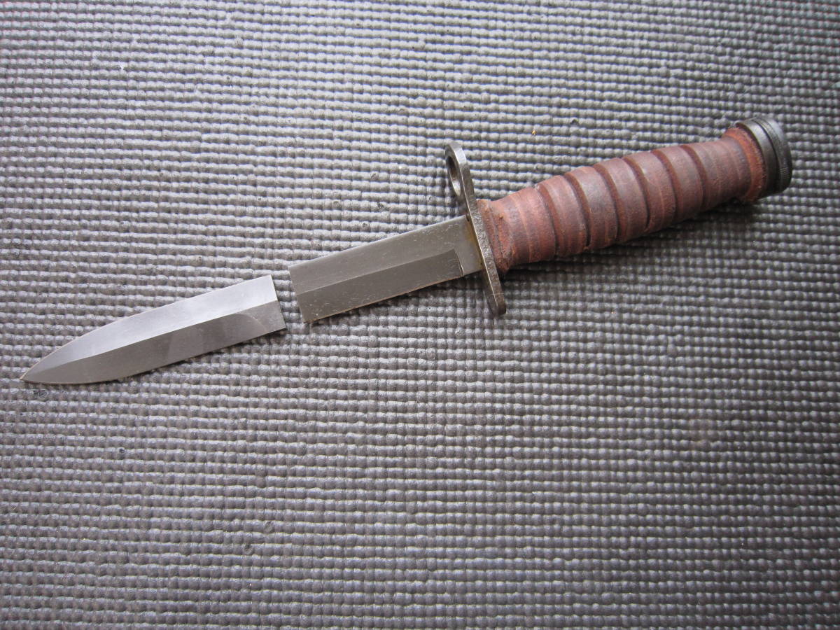米軍　US 放出品　M4 バヨネット　CAMILLUS　カミラス　銃剣　実物　皮ハンドル　合法　M1カービン