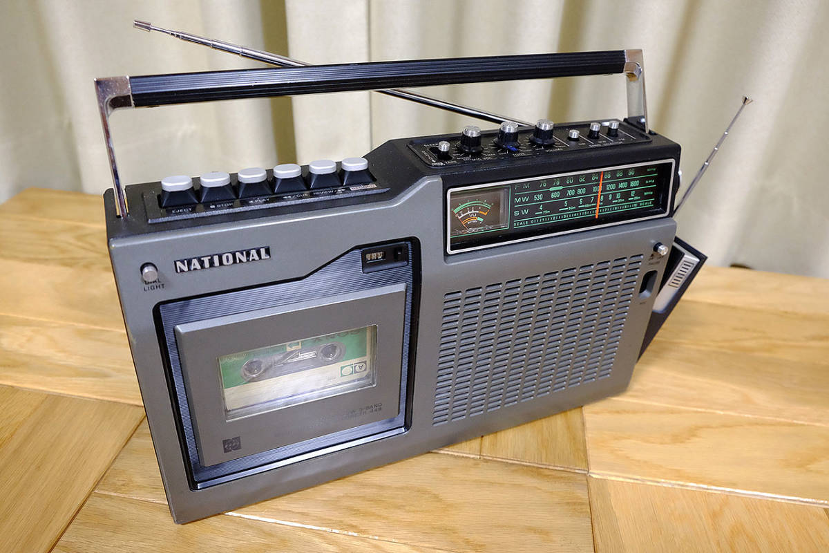 National RQ-448 ラジカセ（レストア研究用ジャンク） - National RQ