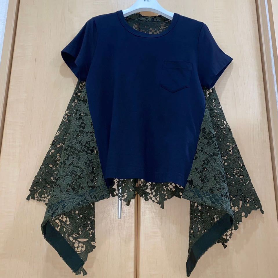 【矢田 亜希子】★sacai サカイ★2020SSレース カットソー Tシャツ プルオーバー トップス