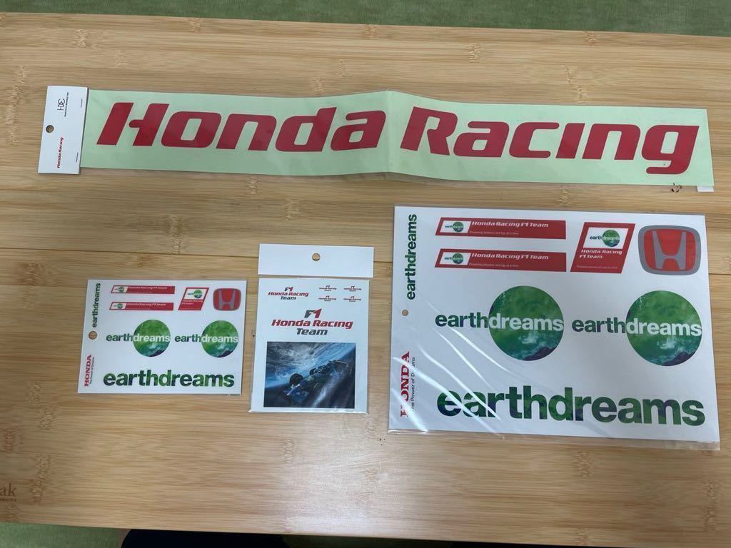 HONDA ホンダレーシング F1 ステッカー earth dreams 当時物 希少