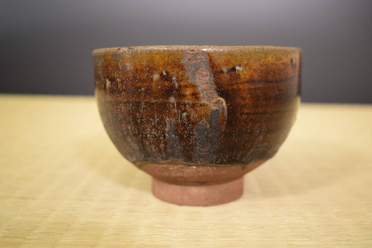 和】(6116) 時代古作 古唐津飴釉茶碗 桃山 江戸 【公式通販】