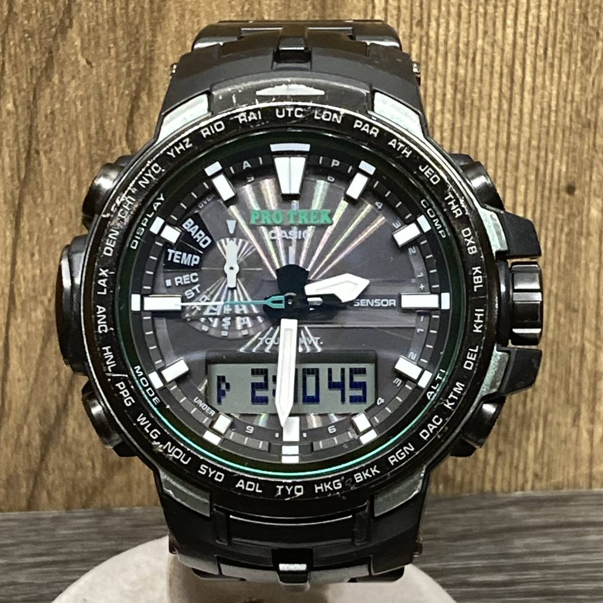 ☆稼働品☆CASIO/プロトレック☆タフソーラー☆デジアナ☆メンズ腕時計 