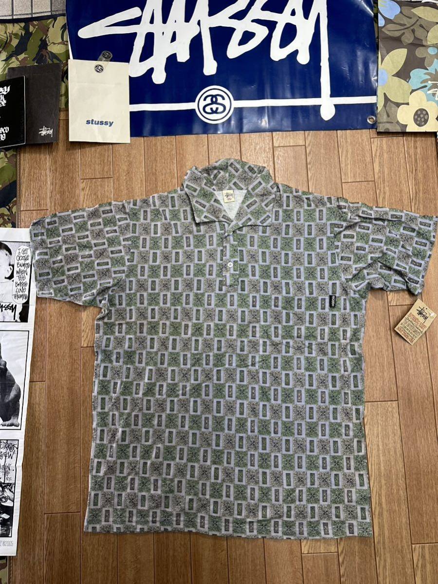 トップス 90s deadstock OLD STUSSY long polo shirt 90s deadstock OLD STUSSY long polo shirt トップス