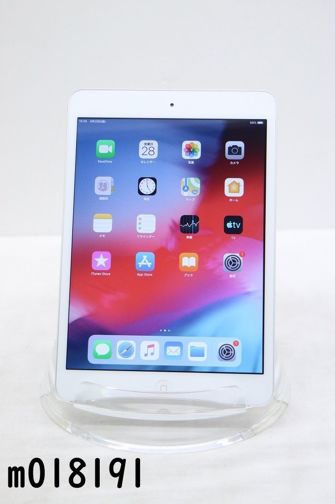 Wi-Fiモデル Apple iPad mini2 Wi-Fi 16GB iPadOS12.5.7 シルバー ME279J/A 初期化済 【m018191】