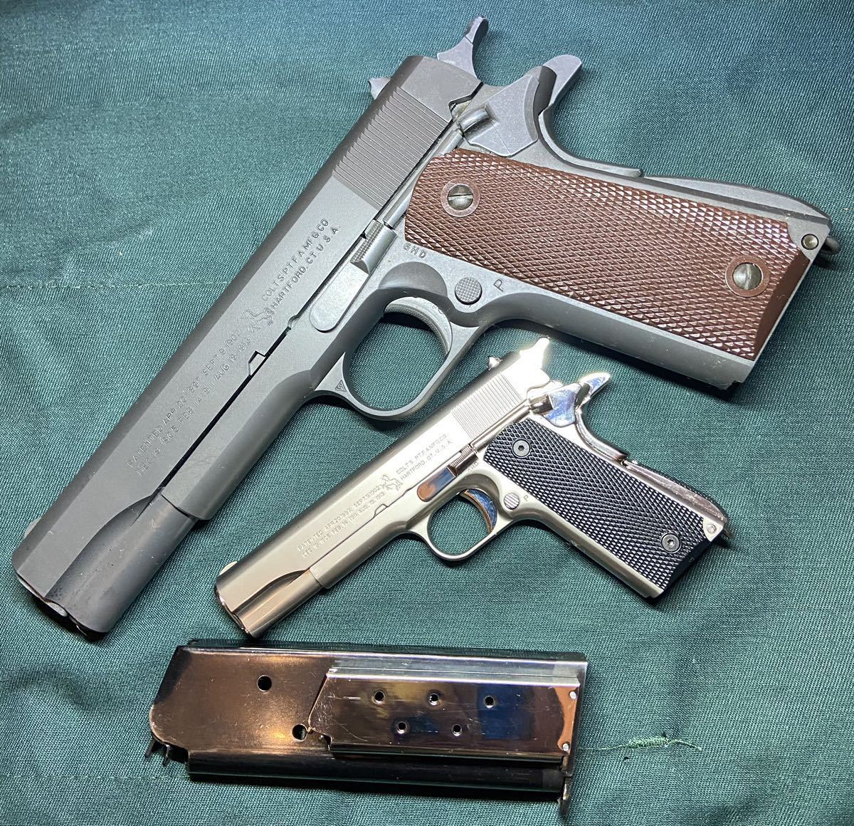 新品 コルトガバメント 1:2.05 scale M1911A1 ミニチュア モデルガン 