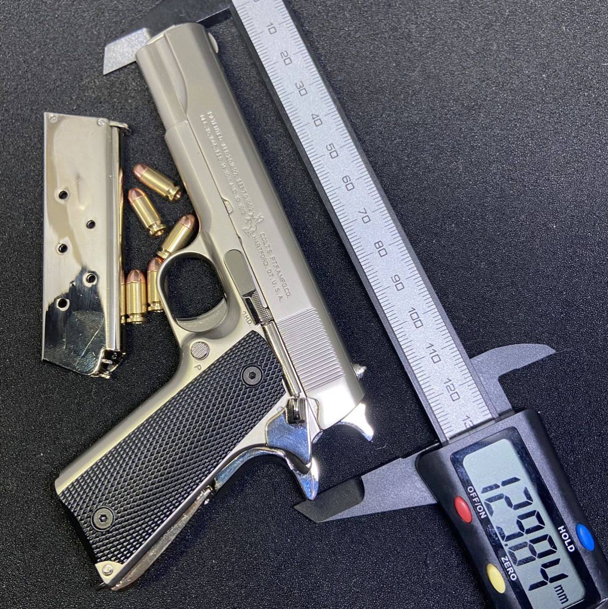 新品 コルトガバメント 1:2.05 scale M1911A1 ミニチュア モデルガン 