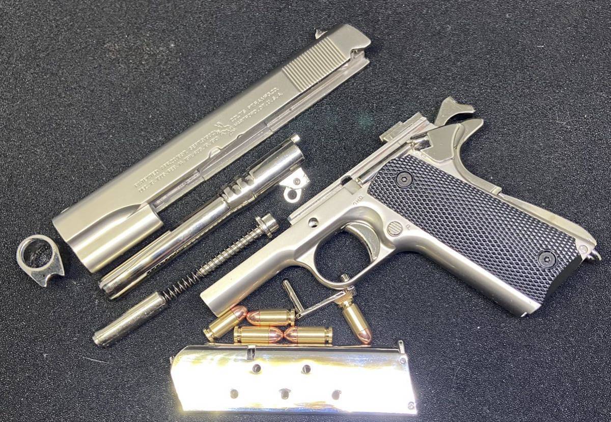 新品 コルトガバメント 1:2.05 scale M1911A1 ミニチュア モデルガン 