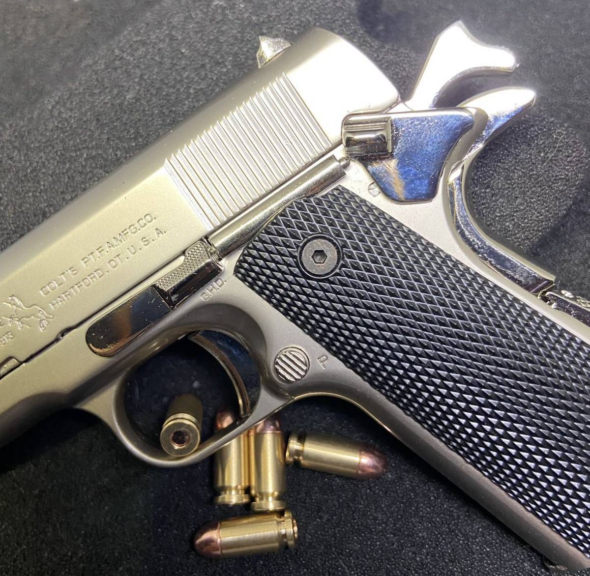 新品 コルトガバメント 1:2.05 scale M1911A1 ミニチュア モデルガン 